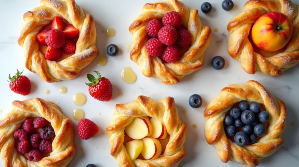 puff pastry desserts with fruit