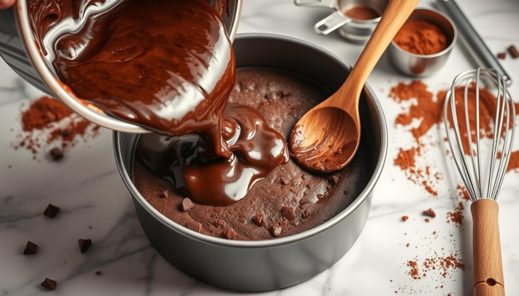 Brownie Cheesecake Base Preparation Brownie Cheesecake Base Preparation