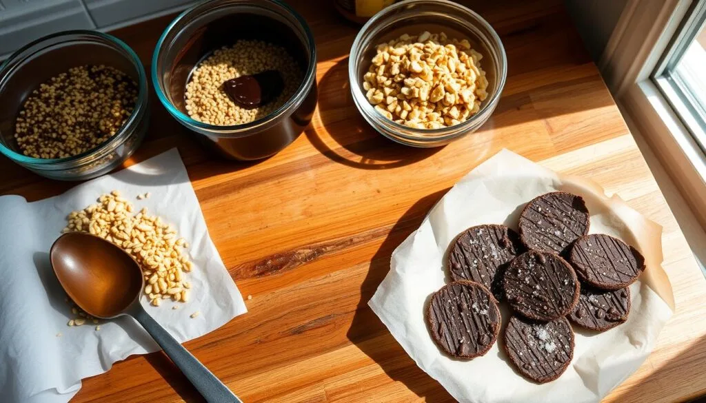 Chocolate Quinoa Crisps Preparation Chocolate Quinoa Crisps Preparation
