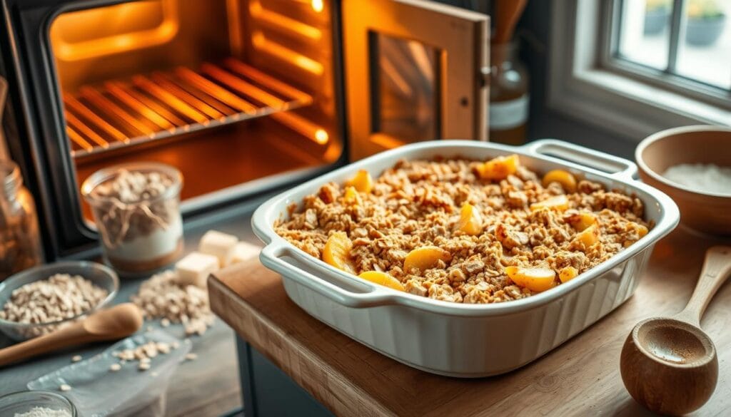 Peach Crisp Baking Instructions