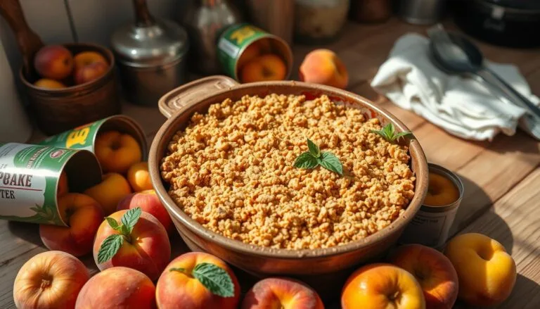 peach crisp recipe with canned peaches