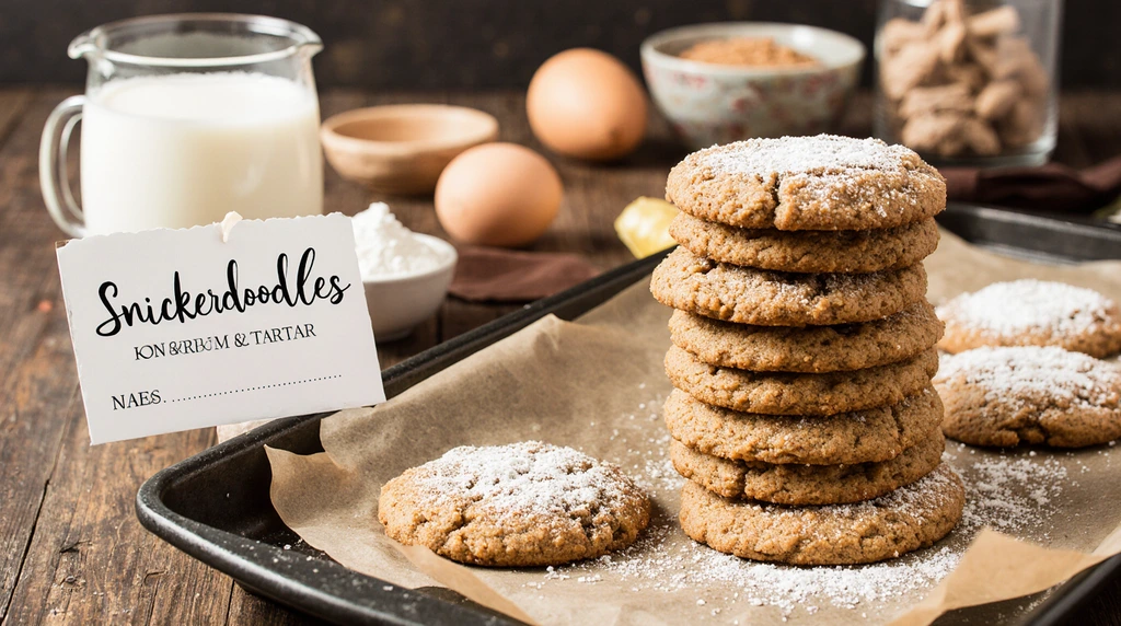 snickerdoodle recipe no cream of tartar