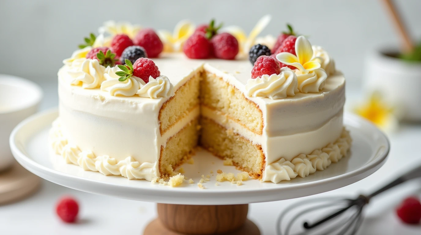 Homemade Vanilla Cake